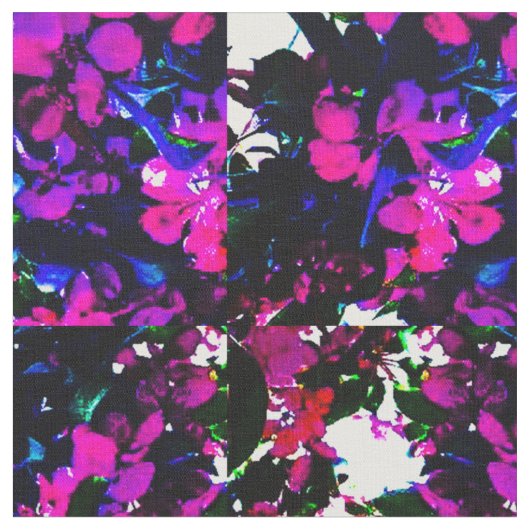 ピンクの花 ファブリック (クローズアップ)