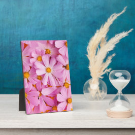 ピンクの花 フォトプラーク