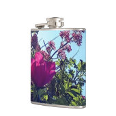 ピンクの花 フラスク (左)