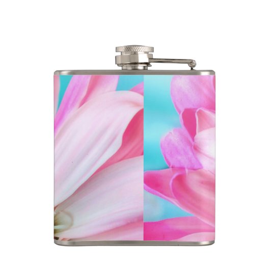 ピンクの花 フラスク (裏面)