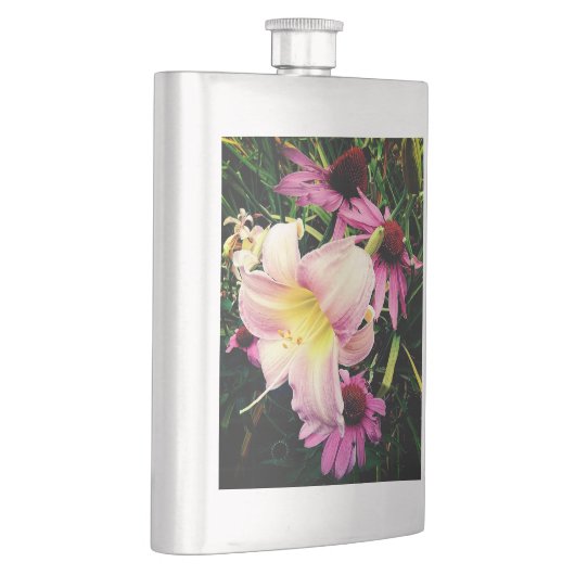 ピンクの花 フラスク (右)