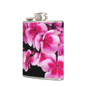 ピンクの花 フラスク (左)