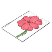 ピンクの花 フル ノートブック (左側)