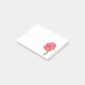 ピンクの花 フル ポストイット (アングル)
