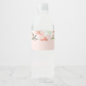 ピンクの花 ペットボトルラベル (正面)