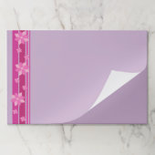 ピンクの花 ペーパーパッド (折り畳み)