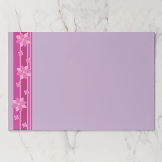 ピンクの花 ペーパーパッド (正面)