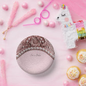 ピンクの花 ペーパーボウル (パーティー)