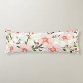 ピンクの花 ボディピロー (正面)