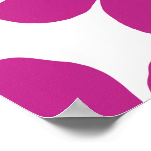 ピンクの花 ポスター (角)