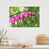 ピンクの花 ポスター (キッチン)