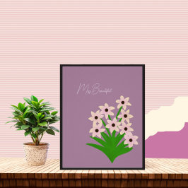 ピンクの花 ポスター