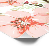 ピンクの花 ポスター (コーナー)