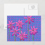 ピンクの花 ポストカード (正面/裏面)