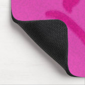 ピンクの花 マウスパッド (コーナー)