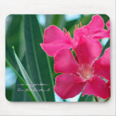 ピンクの花 マウスパッド (正面)