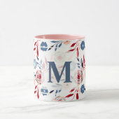 ピンクの花 マグカップ (中央)