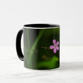 ピンクの花 マグカップ (正面左)