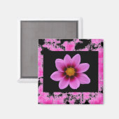 ピンクの花 マグネット (正面/裏面)