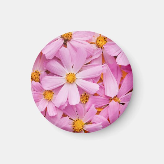 ピンクの花 マグネット (正面)