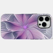 ピンクの花 モダン アブストラクト フラクタルアート Case-Mate iPhoneケース (裏面 (横))