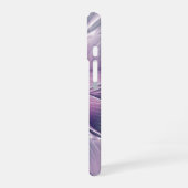 ピンクの花 モダン アブストラクト フラクタルアート iPhone 16ケース (左側面)