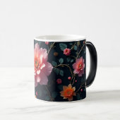 ピンクの花 モーフィングマグカップ (正面右)