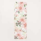 ピンクの花 ヨガマット (裏面)