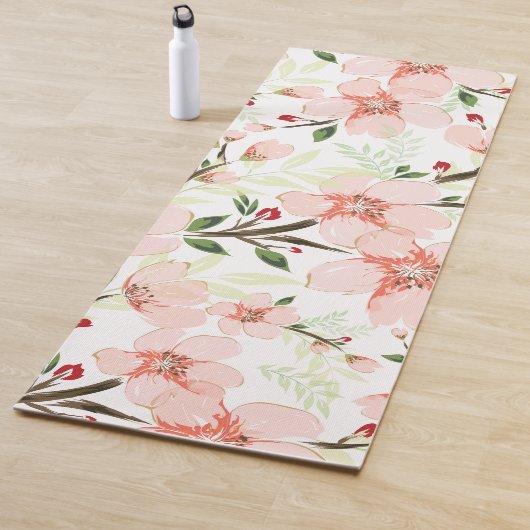 ピンクの花 ヨガマット (インサイチュ)