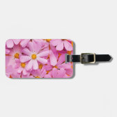 ピンクの花 ラゲッジタグ (正面横)