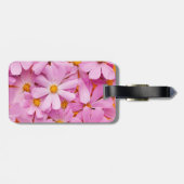 ピンクの花 ラゲッジタグ (裏面横)