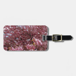 ピンクの花 ラゲッジタグ