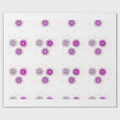 ピンクの花 ラッピングペーパー (フラット)