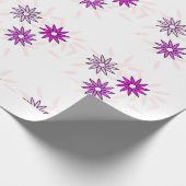 ピンクの花 ラッピングペーパー (角)