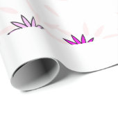 ピンクの花 ラッピングペーパー (ロールコーナー)