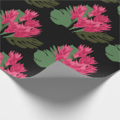 ピンクの花 ラッピングペーパー (角)