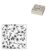 ピンクの花 ラバースタンプ (押印)