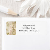 ピンクの花 ラベル (インサイチュ)