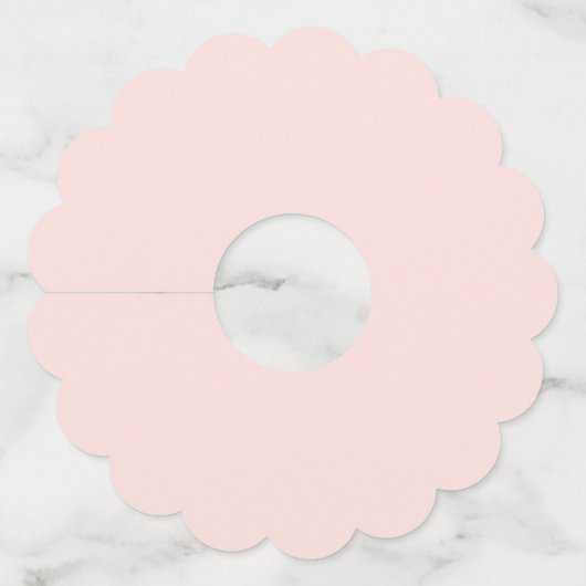 ピンクの花 ワイングラスタグ (裏面)