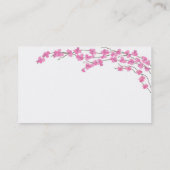 ピンクの花 予約カード (裏面)