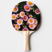 ピンクの花 卓球ラケット (裏面)