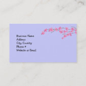 ピンクの花 名刺 (裏面)