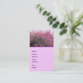 ピンクの花 名刺 (スタンド正面)