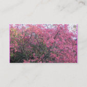 ピンクの花 名刺 (裏面)