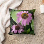 ピンクの花-枕 クッション (ブランケット)