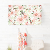 ピンクの花 横断幕 (インサイチュ)