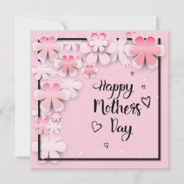 ピンクの花　母の日 シーズンカード