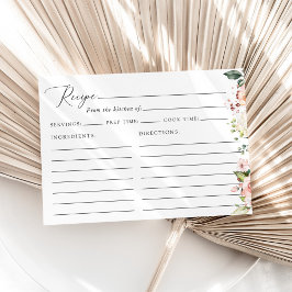 ピンクの花、白い花、ブライダルシャワーレシピ