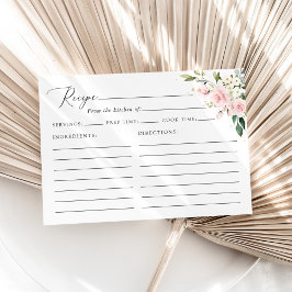 ピンクの花、白い花、ブライダルシャワーレシピ