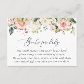 ピンクの花，白の花，ぼほ，ベビー用の本 エンクロージャーカード (正面)